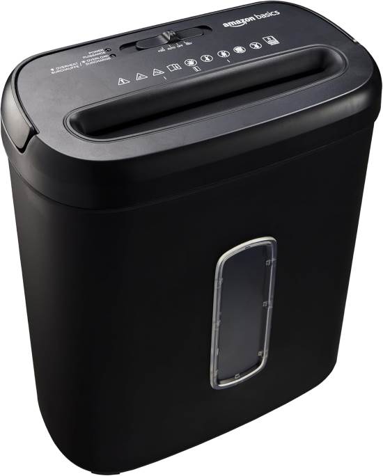 Amazon Basics 8-Sheet Cross-Cut Shredder