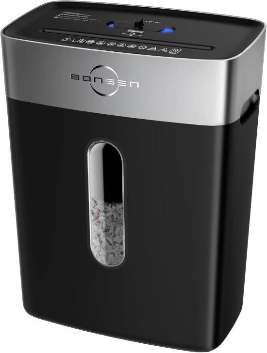 BONSEN 10-Sheet Cross-Cut Shredder (S3201)