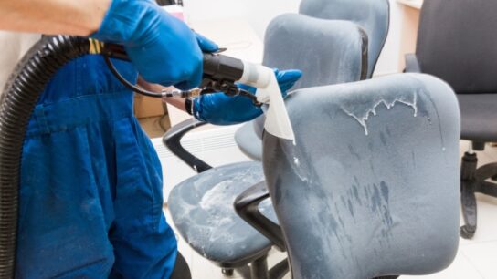 How often should I clean my mesh back office chair