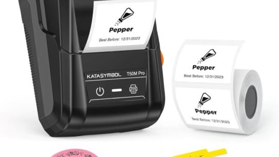 SUPVAN T50M Pro Bluetooth label maker with tape for home and office organization