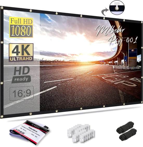 Mdbebbron 120 inch Projection Screen