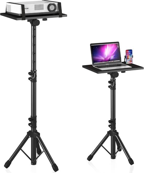 Projector Stand Tripod Adjustable Laptop Height from 23.5 to 46.5