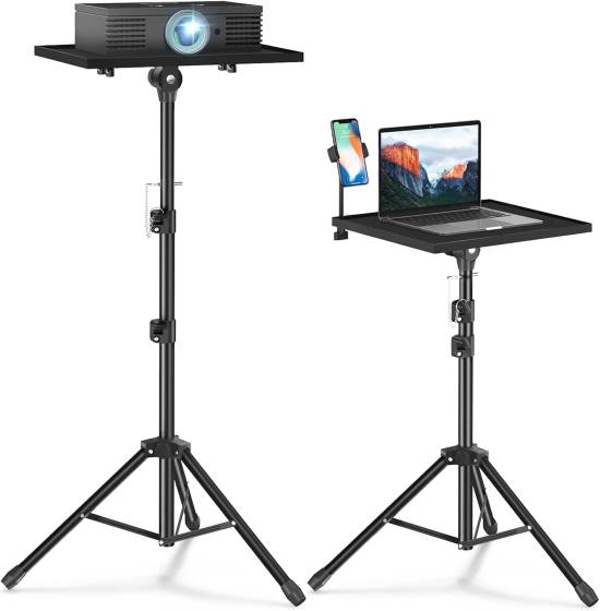 Projector Stand Tripod Laptop Tripod Projector Stand Adjustable Height 22 to 47 Inch