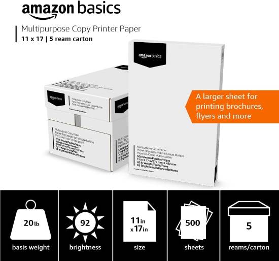 Amazon Basics Multipurpose Copy Printer Paper Version B