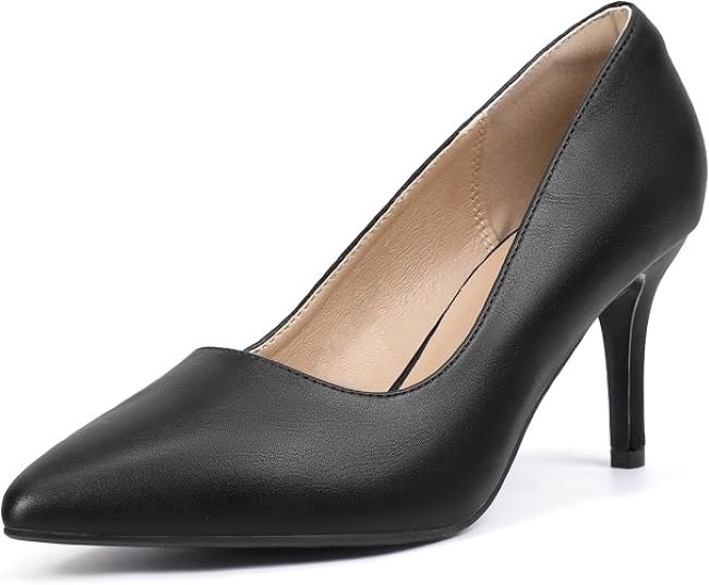 IDIFU IN3 Women’s Stiletto Pumps – pointed toe high heels for work, weddings, prom, and formal events, trendy and comfortable.