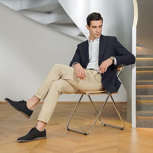 Jousen Classic Casual Dress Shoes – men’s retro business dress shoes combining formal style with comfortable casual design.