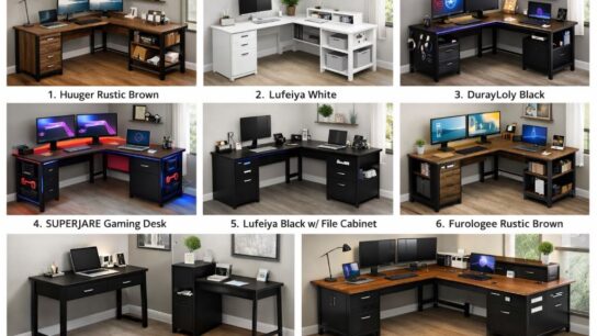 Compare the best affordable L-shaped desks for 2026. Discover which design maximizes space, storage, and productivity for your home office setup.