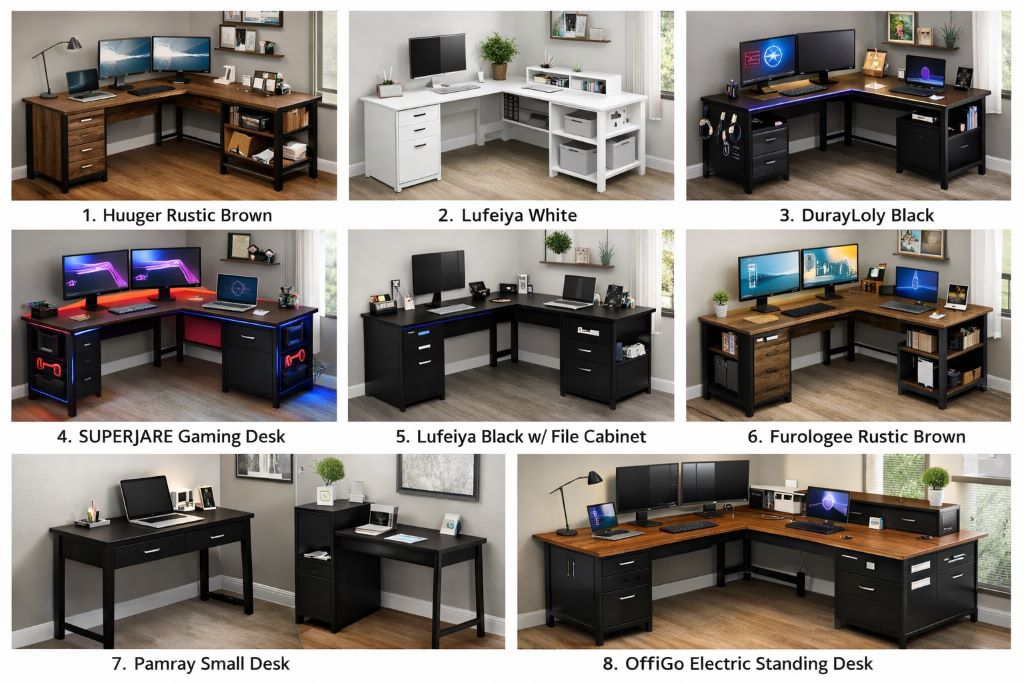 Compare the best affordable L-shaped desks for 2026. Discover which design maximizes space, storage, and productivity for your home office setup.