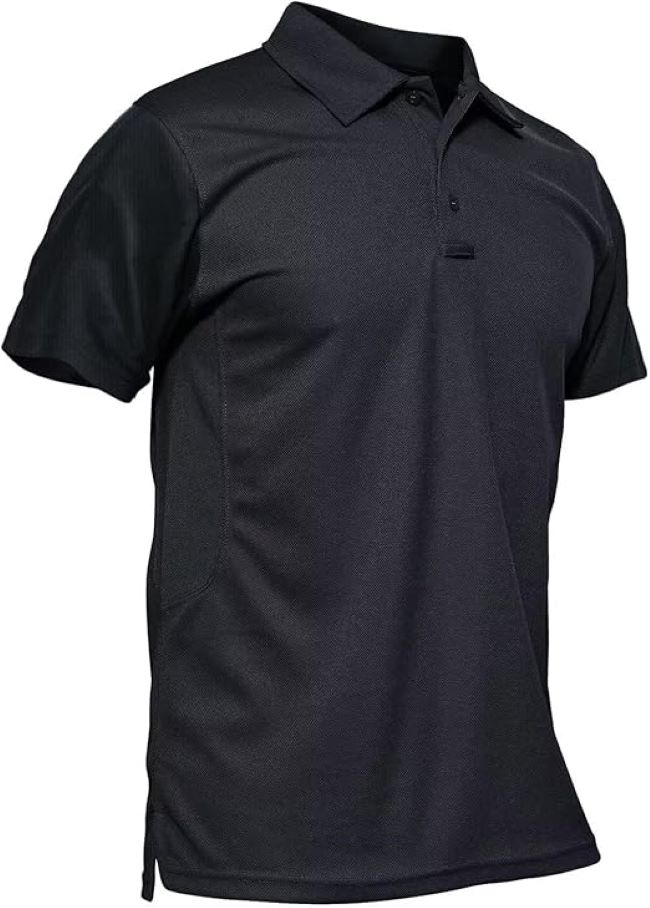 MAGCOMSEN Men’s Quick Dry Polo Shirt short sleeve performance tactical golf shirt with breathable fabric.