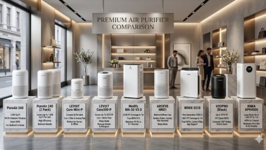 Best affordable HEPA air purifiers 2026 – quiet, high-coverage filters for smoke, dust, pollen, pets, and allergens in home and bedroom.