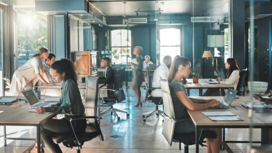 Modern office arranged neatly to boost productivity, efficiency, and workflow