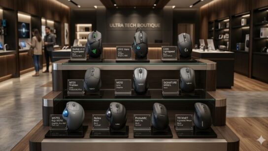 Ergonomic wireless mouse designed to reduce wrist strain during long computer use