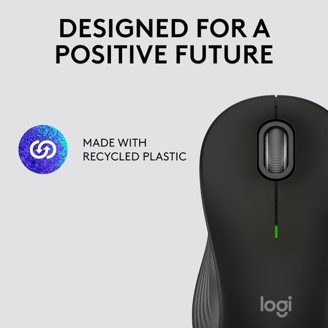 Logitech Signature M550 L full-size wireless mouse designed for large hands with silent clicks