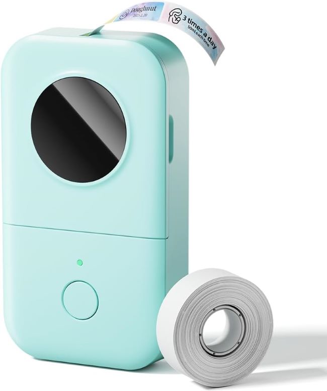 Phomemo portable Bluetooth label printer with multiple templates and fonts for easy labeling of files and storage items