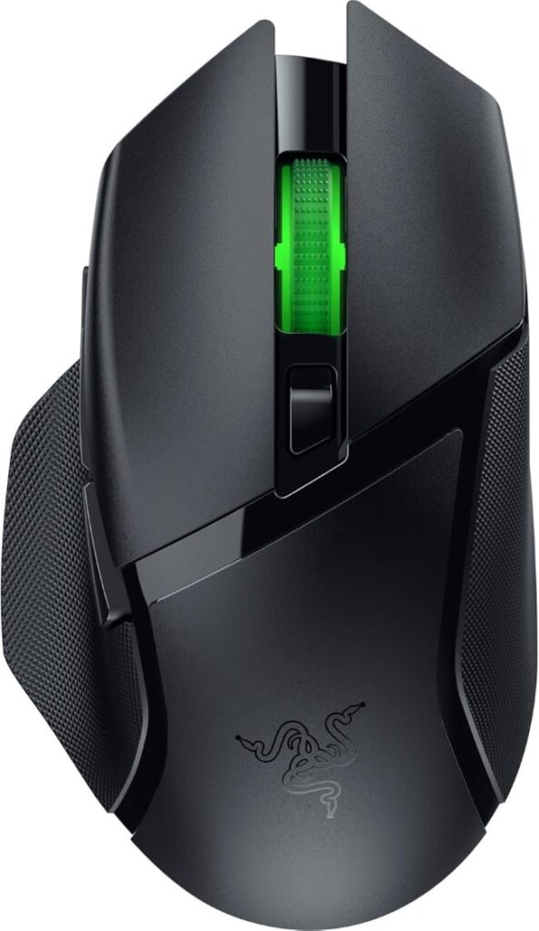 Razer Basilisk V3 X HyperSpeed wireless gaming mouse with customizable controls and long battery life
