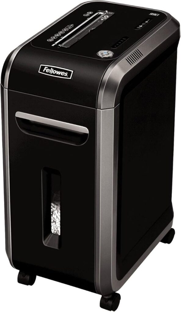 Fellowes Powershred 99Ci 18-sheet jam-proof cross-cut shredder built for heavy-duty office use and secure document disposal