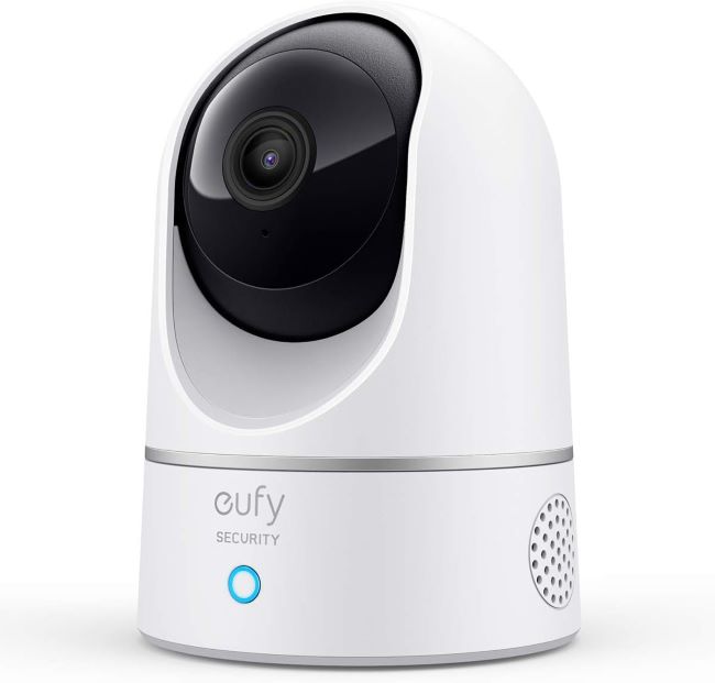 eufy Security Indoor Cam E220 2K pan & tilt camera with motion tracking, night vision, and smart home integration support