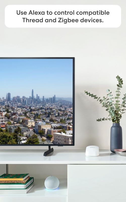Amazon eero 6+ mesh router delivering reliable whole-home Wi-Fi coverage