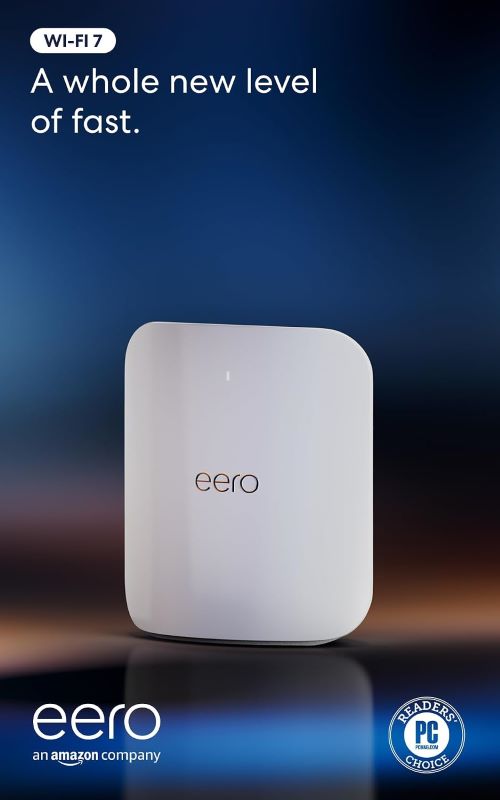 Amazon eero Max 7 mesh Wi-Fi router providing whole-home coverage in California