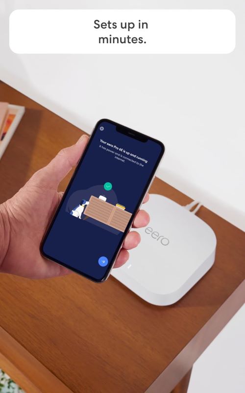 Amazon eero Pro 6E tri-band mesh router for whole-home Wi-Fi coverage