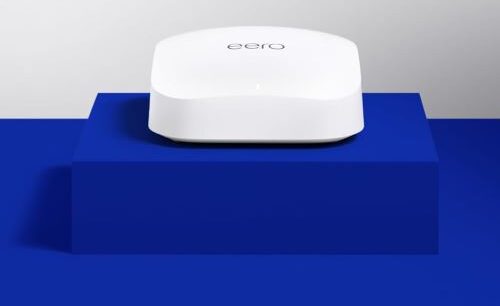 Amazon eero Pro 6E mesh Wi-Fi router providing ultra-fast internet in a Florida home