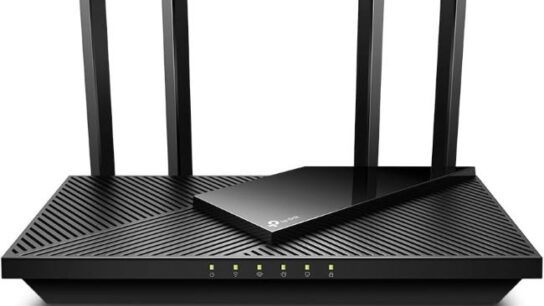 TP-Link Archer AX21 WiFi 6 router providing fast wireless internet in a Texas home