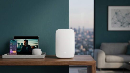 Amazon eero Pro 7 Wi-Fi 7 router on a desk
