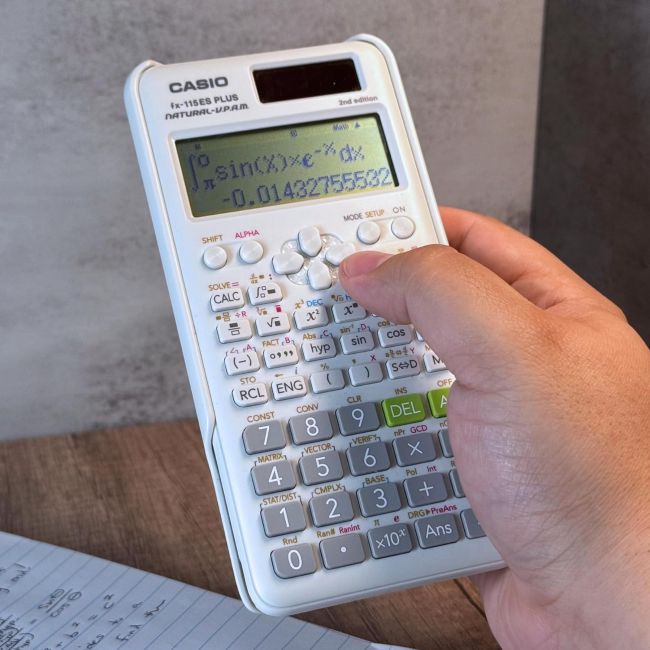 Casio fx-115ES Plus calculator with 280+ advanced scientific functions