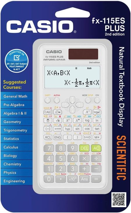 Casio fx-115ES Plus calculator for calculus, statistics, and engineering math