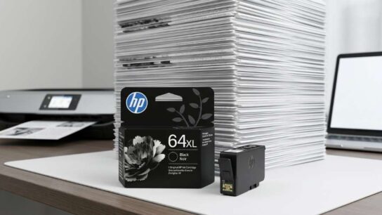 HP 64XL black high yield ink cartridge package