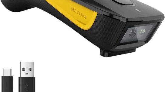 NETUM Mini Barcode Scanner with compact wireless design for retail and inventory use