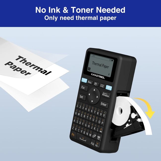SUPVAN E11 smart label maker creating custom labels through a mobile app