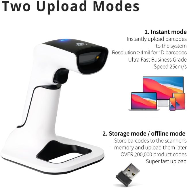 ScanAvenger handheld barcode scanner for retail, inventory, warehouse, and POS applications