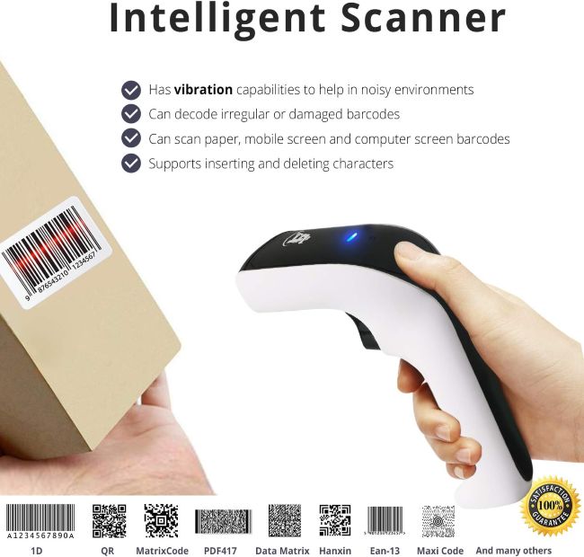 ScanAvenger wireless barcode reader with portable design for flexible everyday scanning