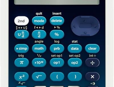 TI-34 MultiView Calculator with four-line display for students
