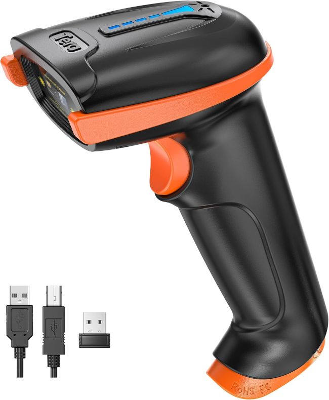 Tera Wireless Barcode Scanner with cordless design for retail and inventory use