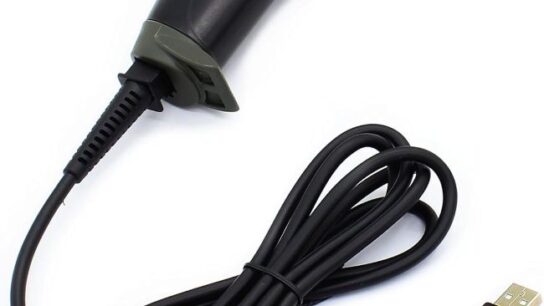 WoneNice USB barcode scanner with compact handheld design for everyday scanning