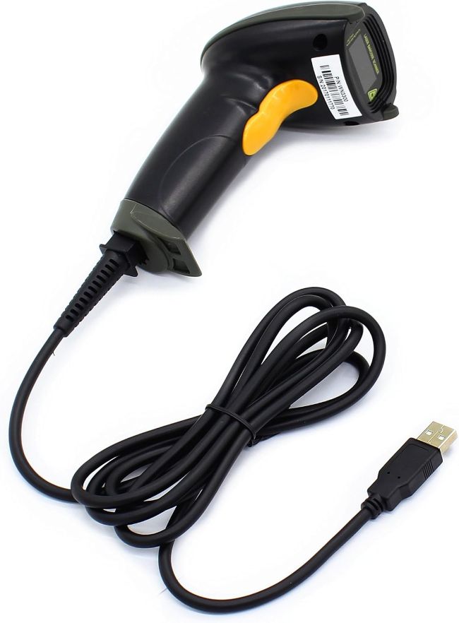 WoneNice USB barcode scanner with compact handheld design for everyday scanning